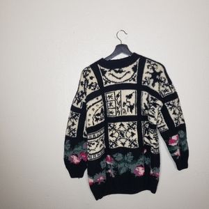 United Knitwear Wool Fair Isle Chunky Knit Sweater